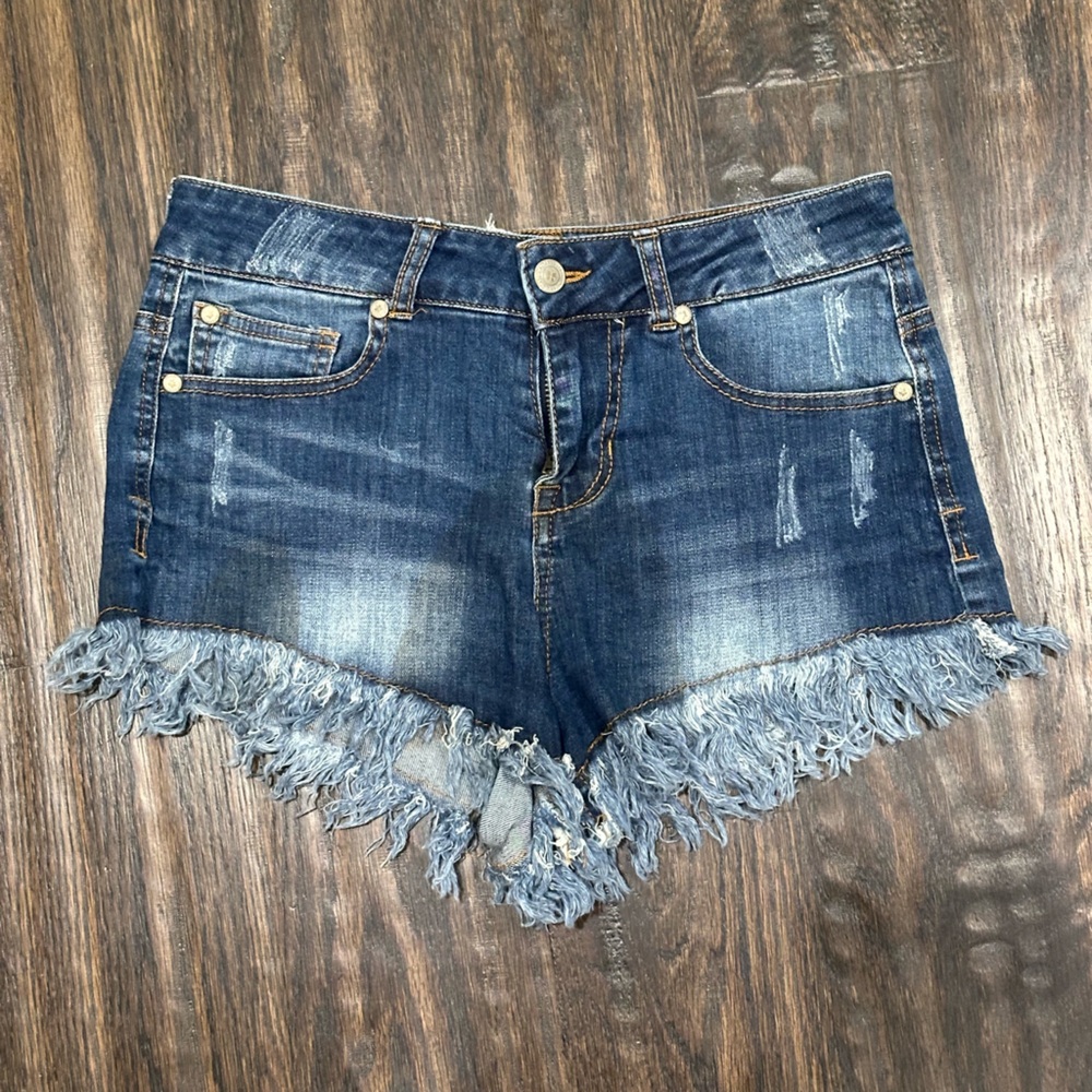 Frayed Denim Women's Shorts
